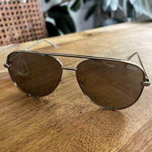 Quay x Desi Perkins Aviator Sunglasses
